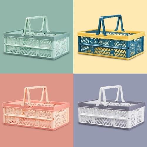 Foldable Fruit Basket Vegetable Basket Storage Basket Large Picnic Basket Clothing Storage Basket Laundry Organizer Storage Box