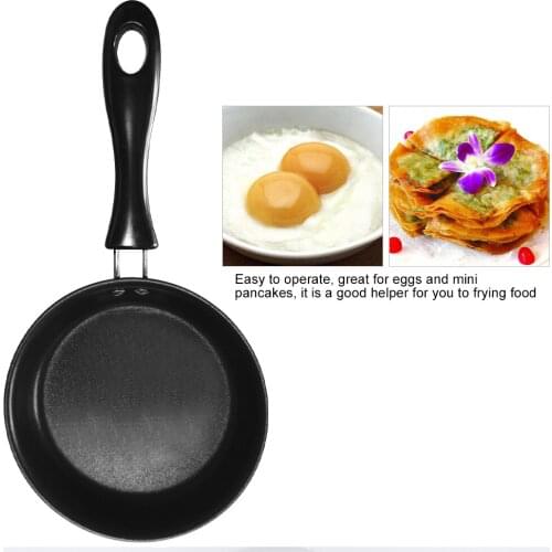 1PC Mini Fried Eggs Pan Dupont Coating Saucepan Household Frying Pan Non-Stick Flat Egg Pancake Omelette Steak Roasting Pan