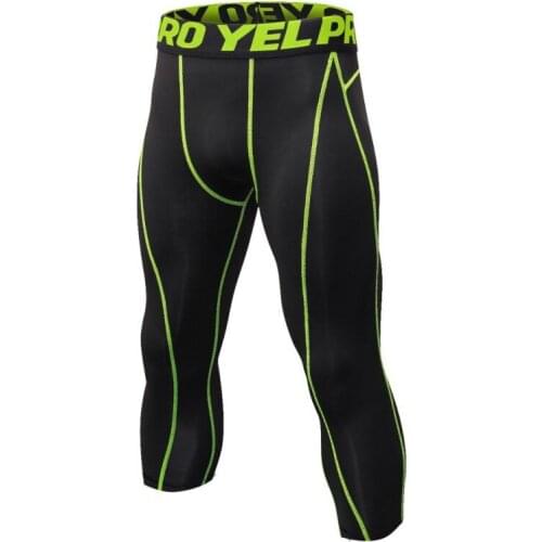 Sport Leggings 2018 Men Sport Running Tights Compression Fitness Gym Tights Quick-dry Pants Jogging Training Soccer Pants