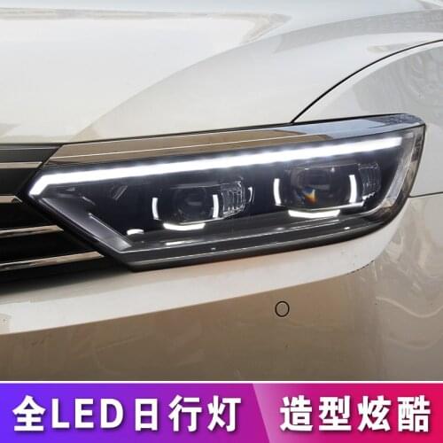 Car Styling Head Lamp for VW Passat B8 LED Headlight 2015-2019 Magotan Headlight DRL Hid Head Lamp Angel Eye Bi Xenon Beam