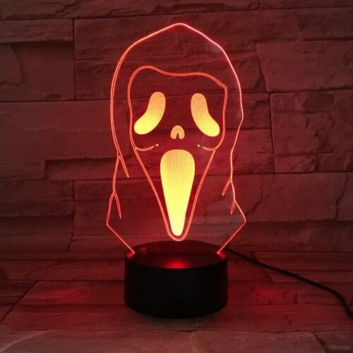 Atmosphere Lamp LED 3D Illusion Night Light Color Changing Nightlight Home Party Decor Halloween Holiday Kids Gift APP Control