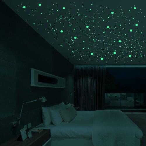 Luminous Stars Vinyl Wall Stickers Home Decoration Glow In The Dark Ceiling Sticker DIY Boy Girl Kids Room Decor Wallsticker Art