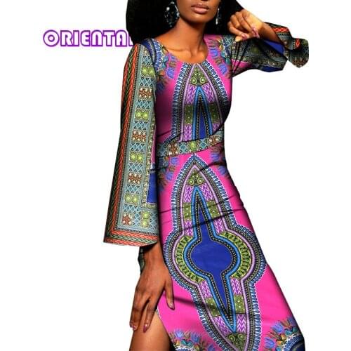 Traditional African Clothing Women Maxi Dress African Print Plus Size Dashiki African Dresses for Women Private Custom WY8914