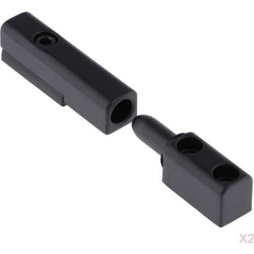 Pack Of 2 Stainless Steel Hinges For Solder Ball Bearings 95 Mm, Black