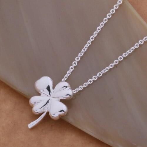 AN591 Hot Pendant Necklaces For Women Charm Silver Color Lucky 925 Fashion Jewelry Pendant Floret /bmjakdqa Bdgajuna