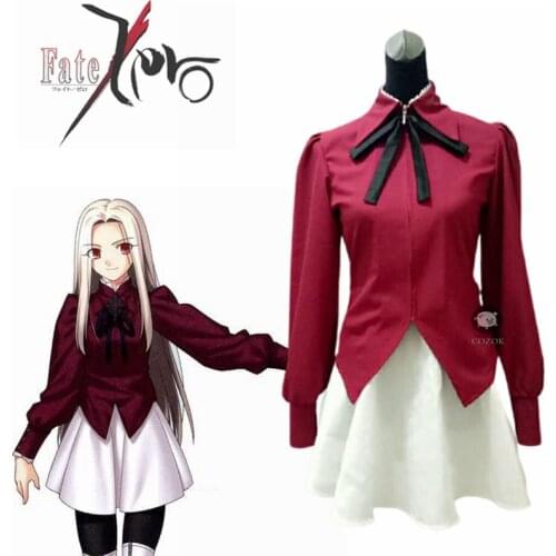 Fate Zero Fate Stay Night Women Irisviel Von Einzbern Cosplay Costume Uniform Women Girls Halloween Christmas Fancy Party Suit
