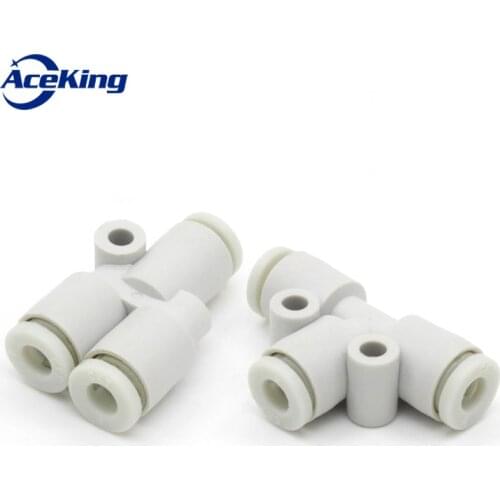 10 pcs KJU mini, Y, T, equal diameter, variable diameter, T, tee, quick connector, kjt04-00, kju06-00, cylinder connector