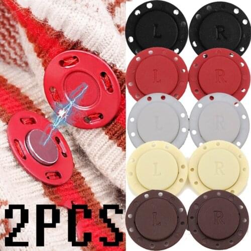 2pcs Magnetic Buttons Sewing Supplies Magnet Stone Dark Buckle Automatic Magnetic Buttons DIY Bag Clothes Magnet Buttons