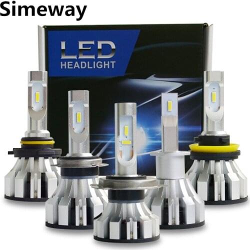 2PCS Car turbo mini H7 led light H4 H11 9005 HB3 D1S D2S D2H headlamp bulbs 8000LM 9006 HB4 auto led Fog Front Light H1 12V-24V