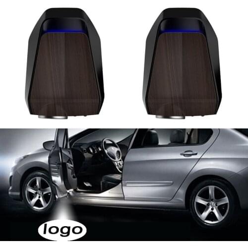 2PCS Universal Wireless Car Door Welcome Logo Light Projector LED Laser Lamp Car Laser Emblem Lamps Accessories