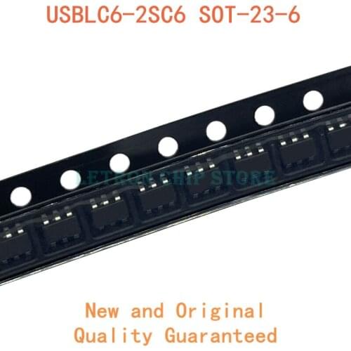 20PCS USBLC6-2SC6 SOT-23-6 UL26 SOT23-6 SMD new and original IC Chipset