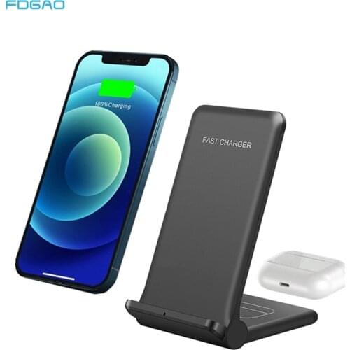 25W Foldable Qi Wireless Charger For iPhone 12 11 8 X XR XS Samsung S21 S20 Fast Charging Station for Galaxy Buds Pro Airpods 2