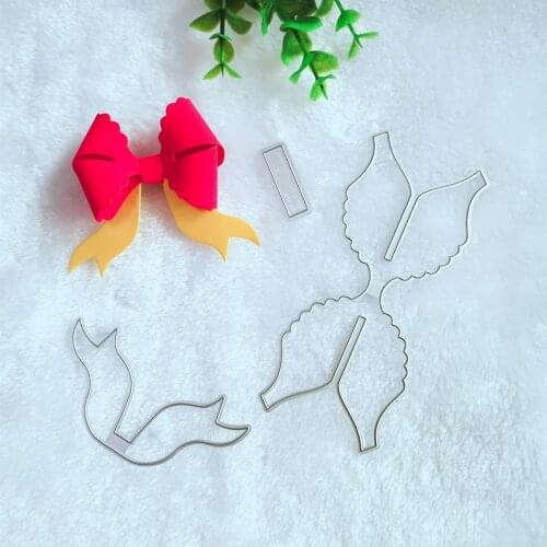 2933 Beautiful Wing Cutting Die Bow Template DIY Scrapbooking Metal Cutting Dies Paper Cards Process Embossing Folder Template