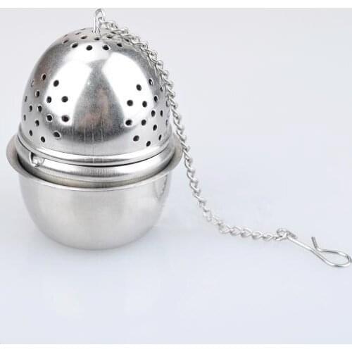 Free shipping! 5pcs/lot, Egg Shape Tea Strainer -Stainless Steel Tea Bags-Infusers-Balls-tea set Filter with Chain