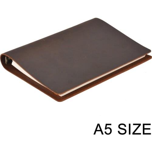 Hot Sale Classic Business Notebook A5 Genuine Leather Cover Loose Leaf Notebook Diary Travel Journal Sketchbook Planner