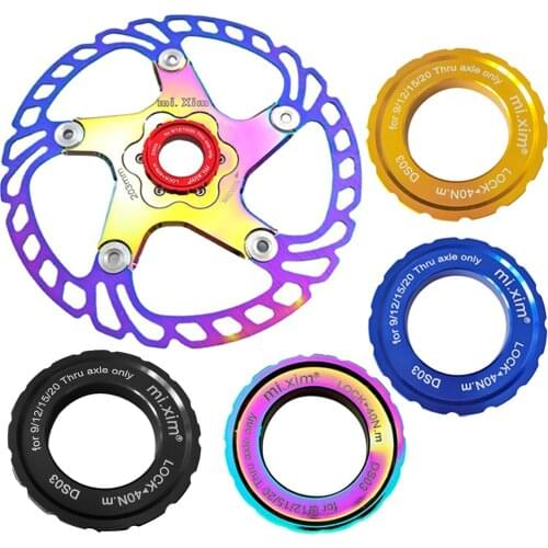 Bicycle Centerlock to 6-hole Hub Bike Center Lock Disc Conversion Adapter Brake Rotor Bike Cycling Aluminum alloy Bicycle Parts