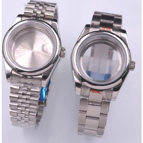 36mm / 39mm Watch Case Fit NH35 NH36 ETA 2836 2824 Miyota 8205 8215 Movement Stainless steel strap Sapphire glass case