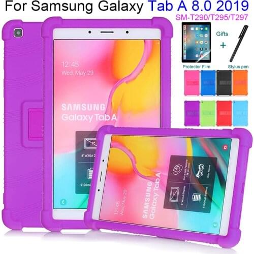 Built-in kickstand case For Samsung Galaxy Tab A 8 0 inch 2019 SM-T290 SM-T295 SM-T297 2019 Cases Silicon Protective Skin Shell