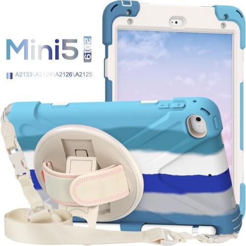 Children Case for ipad 7.9 "A1550/A2133/A2125 Case for ipad Mini4 Mini5 Three Layer Hybrid Hard Shockproof Cover With pen slot
