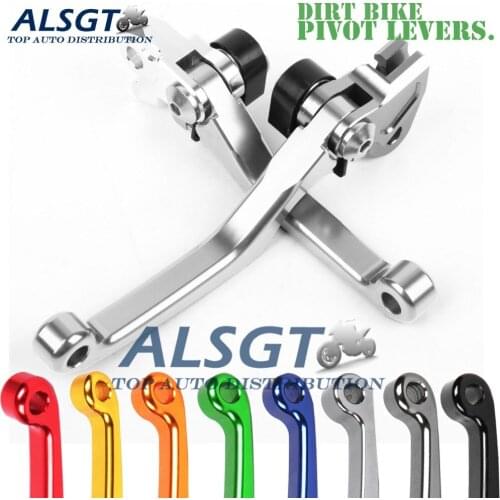 For Kawasaki KX125 2006-2008 / KX250F 2005-2012 2007 Dirt Pit Bike Pivot Brake Clutch Levers Set CNC Purple/Black/Silver/Grey