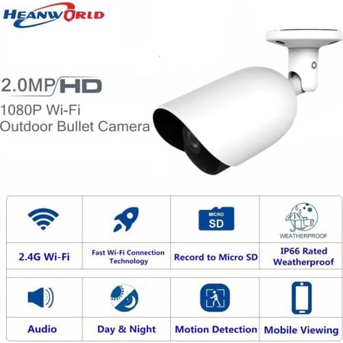 Outdoor IP Camera WIFI 1080P Waterproof IPC 2.0MP Onvif Full HD Home Security Camera Wireless CCTV IP Cams support Audio SD Slot