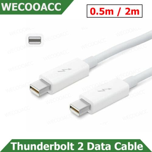 Thunderbolt 2 Cable Data Cables Thunderbolt 2 Data Cable 2M White for Apple Multimedia Monitor