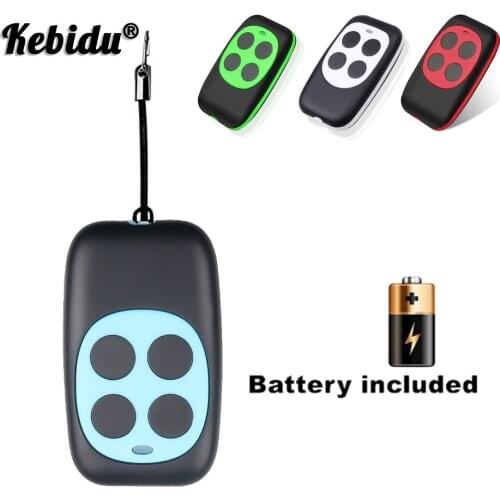 Kebidu 433mhz Controller Colorful Electric Garage Door Remote Control Key FOB Cloning Colorful 4 Keys Portable Gate Controller