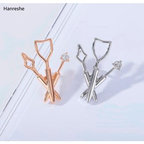 Classic Quality Gold And Silver Color Scalpel Surgical Equipment Medical Brooch Pin For Doctor Nurse Lapel Pins Badge Jewelry