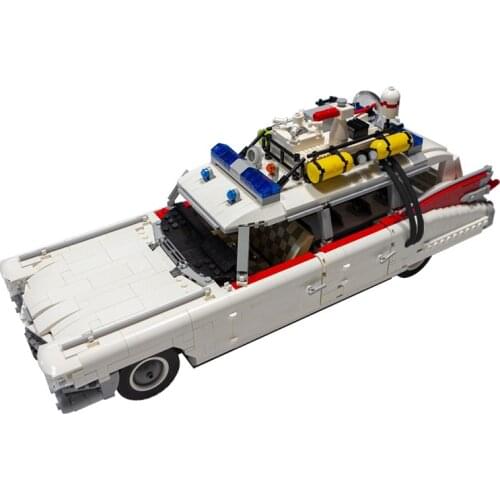 MOC 75828-1 Bricks Toys Ecto- 1/2 Movie Car Set Building Blocks DIY Brick Christmas Gifts For Kid Compatible 16032 Toys