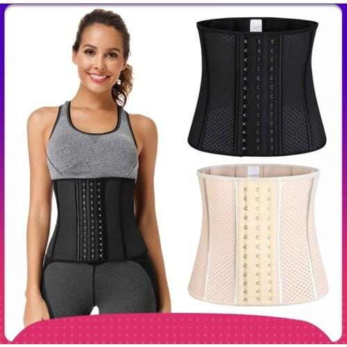 25CM Short 9 Steel Mesh Breathable/comfortable Rubber Corset Sports Fitness Waist and Abdomen Belt Support Waist and Abdomen