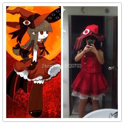 Wadanohara and the Great Blue Sea Red witch Wadanohara NORMAL END1Cosplay Costume