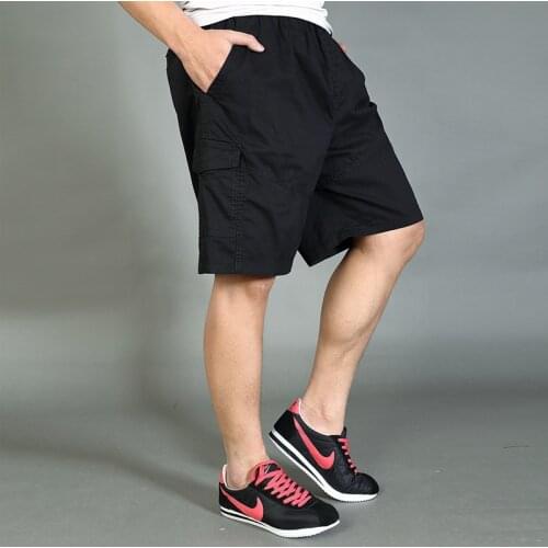 Men Shorts Summer Plus Size Mens Shorts Cotton Loose Casual Cargo Boardshort XL-6XL