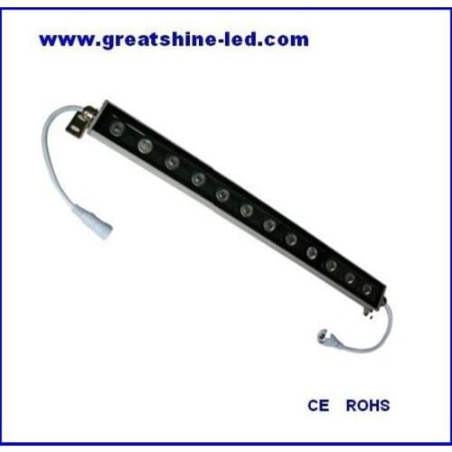 500mm IP66 12x3W 3in1 24V exterior dmx controler RGB super thin led wall washer