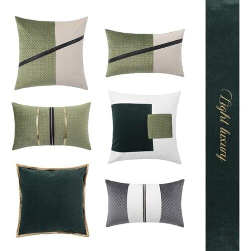 50x50cm luxury retro American printed black gold tassel cushion cover fringe pillow case bed backrest square pillow cover