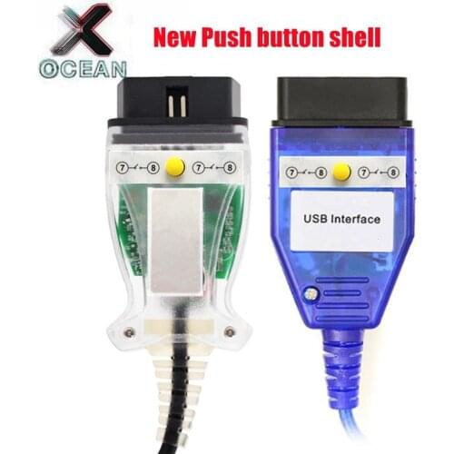 New Design Switch For BMW INPA K+DCAN FTDI Chip OBD2 Code Reader INPA K DCAN with push button USB Interface Diagnostic cable
