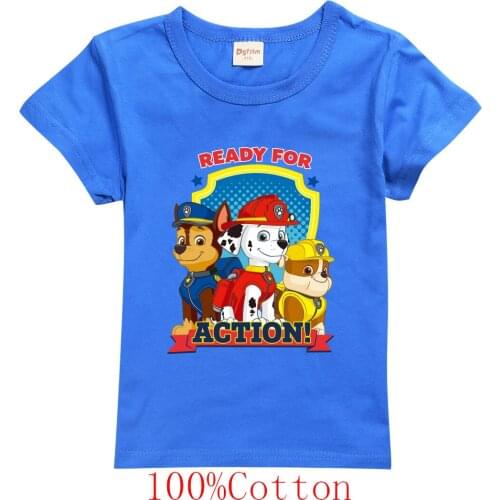 New PAW PATROL clothing Children T Shirt Boys Girls cotton Short Sleeve baby Tees Tops Toddler Kids Clothes Casual 2-15Years