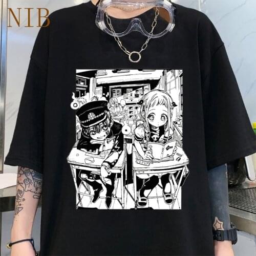 Harajuku casual Jibaku Shounen Hanako Kun Tees My Hero Academia Anime t shirt women gothic punk oversized women/mens T-Shirts