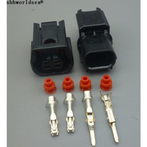 Shhworldsea 2 Pin 6181-6851 6189-7408 LED Light Conenctor Fog Lamp Cable Female Male Waterproof Plug For Honda