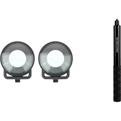 Self-Timer Frame Camera Rotation Extension Telescopic Rod for Insta360 One X with Frame Lens Guards for Insta360 One R