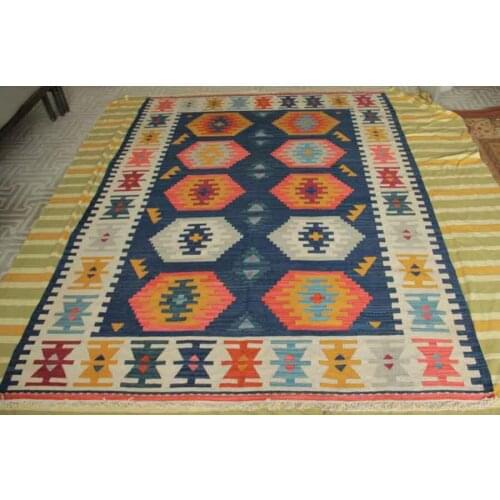 Fine fine wool KILIM Kilim hand carpets can do wall hanging sofa blanket tablecloth KM62 24gc158yg4