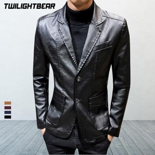 Men's Faux Leather Jackets Twilight Bear China