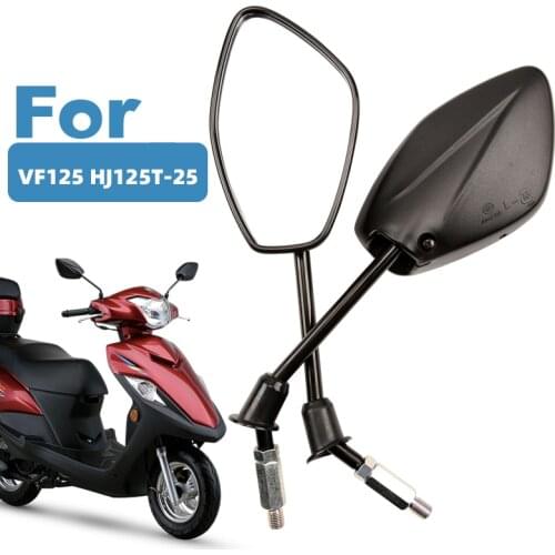 10mm Universal Electric Motorcycle Rearview Mirrors,For SUZUKI Haojue VF125 HJ125T-25 Rear View Mirror