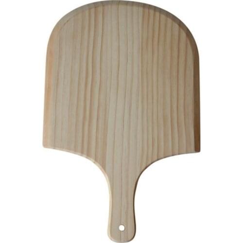 Quality 14 Inch Natural Wooden Pizza Tray Plate Charcuterie Board Pizza Spatula Shovel Paddle Baking Bakeware Pizza and Bread Tr