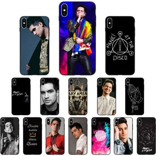 YNDFCNB Panic At The Disco Phone Case for iphone 11 12 Mini Pro Max X XS MAX 6 6s 7 8 Plus 5 5S 5SE XR SE2020