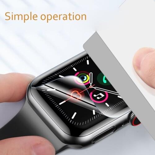 Screen Protector film For Apple Watch 5 4 44 mm 40mm iwatch series 6 5 4 3 2 42mm 38mm HD Slim Film watchband apple watch band 3