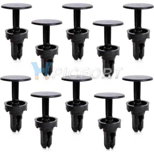 CITALL 10pcs Black Nylon Fender Cowl Panel Push-Type Retainer Rivet Clips 91508-SR3-000 For Honda Civic CR-V Odyssey Legend
