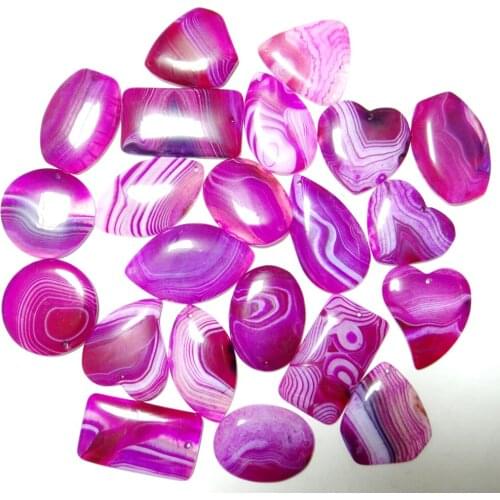 10Pcs Natural Stone Quartz crystal Turquoises Brazil stripe Agates Water drops for diy Jewelry making necklace Accessories