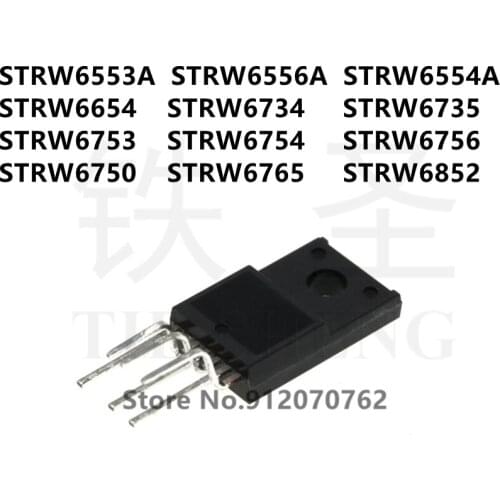 10PCS STRW6553A STRW6556A STRW6554A STRW6654 STRW6734 STRW6735 STRW6753 STRW6754 STRW6756 STRW6750 STRW6765 STRW6852 TO-220F-6