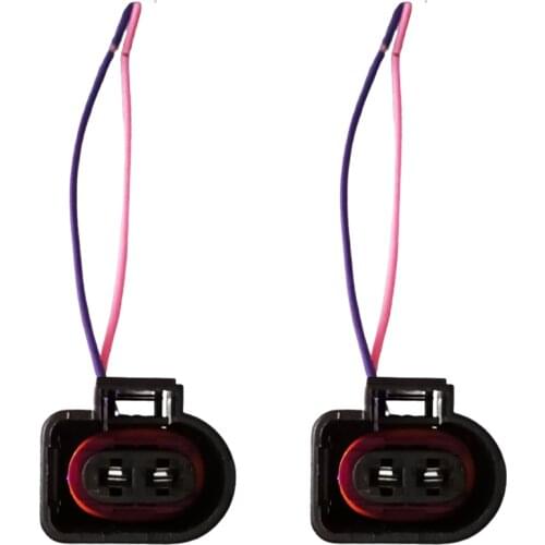 1 Pair 2 Pin Lights Connector Wires For Volvo FH FM FL For Scania Truck Trailer For VW Magotan Golf Tiguan Passat Lamp Socket