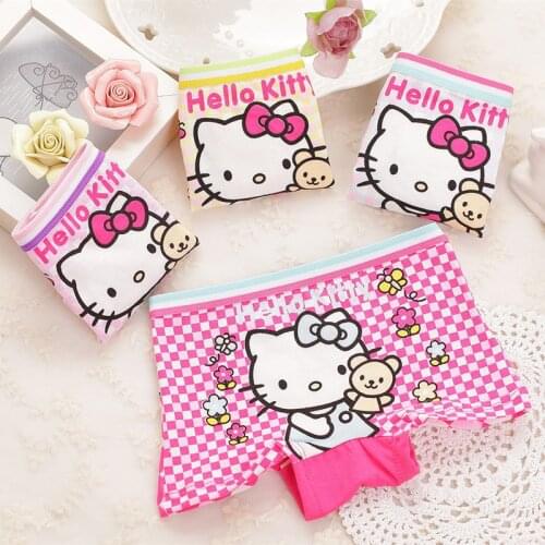 4pcs/lot cartoon cool children boxer underwear girl cotton pants for kids pants Briefs Panties underpants 2-9T